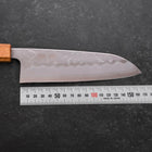 Santoku Sweden Stainless Steel Nashiji Washi Oak Handle 165mm (6.5”)-[Musashi]-[Japan-Küchenmesser]