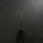 Santoku V-Toku 2 Kurouchi Damascus Buffalo Ebony Handle 165mm (6.5”)-[Musashi]-[Japan-Küchenmesser]