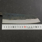 Santoku V-Toku 2 Kurouchi Damascus Buffalo Ebony Handle 165mm (6.5”)-[Musashi]-[Japan-Küchenmesser]