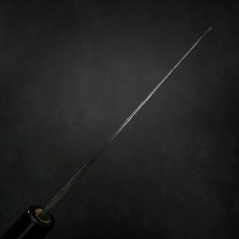 Santoku V-Toku Kurouchi Damascus Buffalo Magnolia Handle 170mm (6.7”)-[Musashi]-[Japan-Küchenmesser]