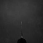 Santoku V-Toku Kurouchi Damascus Buffalo Magnolia Handle 170mm-[Musashi]-[Japanese-Kitchen-Knives]