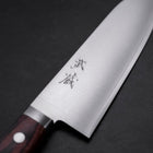 Santoku VG-1 Bokashi Westlicher Mahagoni Griff 165mm-[Musashi]-[Japan-Küchenmesser]