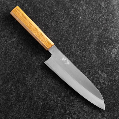 Santoku VG-1 Kasumi Eichenholz Griff 180mm-[Musashi]-[Japan-Küchenmesser]