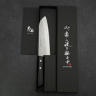 Santoku VG-1 Nashiji Western Black Handle 165mm-[Musashi]-[Japan-Küchenmesser]