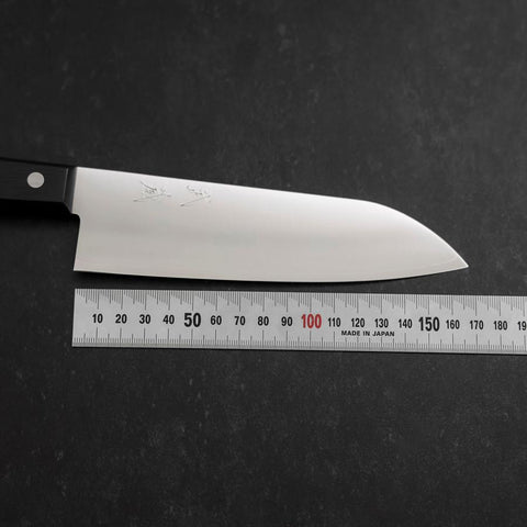 Santoku VG-1 Poliert Dunkelblauer Westlicher Griff 165mm-[Musashi]-[Japan-Küchenmesser]