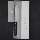 Santoku VG-1 Poliert Schwarzer Westlicher Griff 140mm-[Musashi]-[Japan-Küchenmesser]