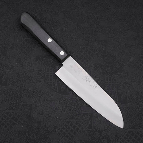 Santoku VG-1 Poliert Schwarzer Westlicher Griff 140mm-[Musashi]-[Japan-Küchenmesser]