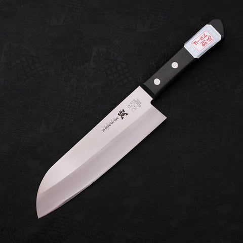 Santoku VG-1 Poliert Schwarzer Westlicher Griff 165mm Limitiert-[Musashi]-[Japan-Küchenmesser]