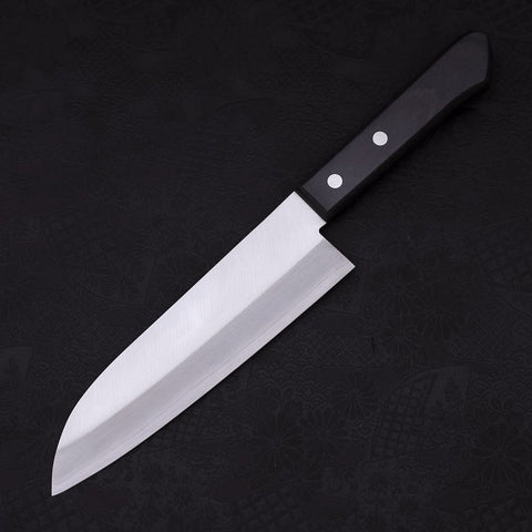 Santoku VG-1 Poliert Schwarzer Westlicher Griff 165mm-[Musashi]-[Japan-Küchenmesser]
