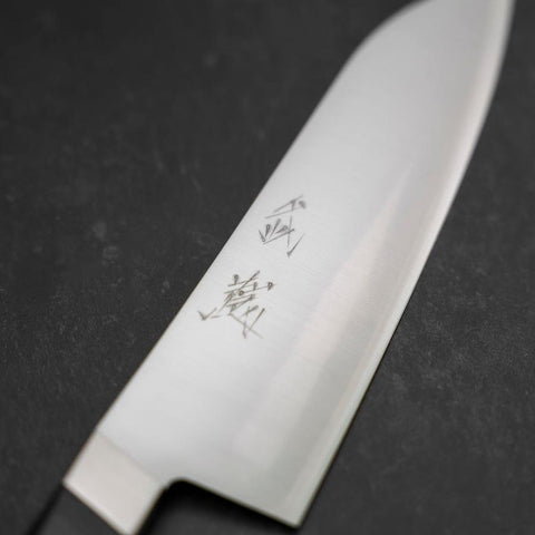 Santoku VG-1 Poliert Schwarzer Westlicher Griff 165mm-[Musashi]-[Japan-Küchenmesser]