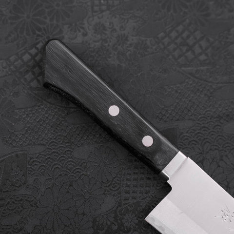 Santoku VG-1 Poliert Schwarzer Westlicher Griff 170mm-[Musashi]-[Japan-Küchenmesser]