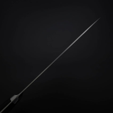 Santoku VG-1 Poliert Schwarzer Westlicher Griff 180mm-[Musashi]-[Japan-Küchenmesser]