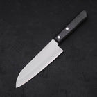 Santoku VG-1, Poliert Westlicher Griff in Schwarz, 140mm-[Musashi]-[Japan-Küchenmesser]