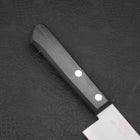 Santoku VG-1, Poliert Westlicher Griff in Schwarz, 140mm-[Musashi]-[Japan-Küchenmesser]