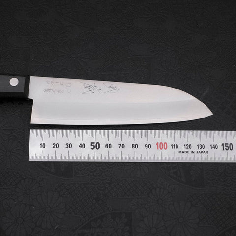 Santoku VG-1, Poliert Westlicher Griff in Schwarz, 140mm-[Musashi]-[Japan-Küchenmesser]