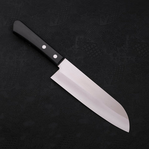 Santoku VG-1, Poliert Westlicher Griff in Schwarz, 165mm Limitiert-[Musashi]-[Japan-Küchenmesser]