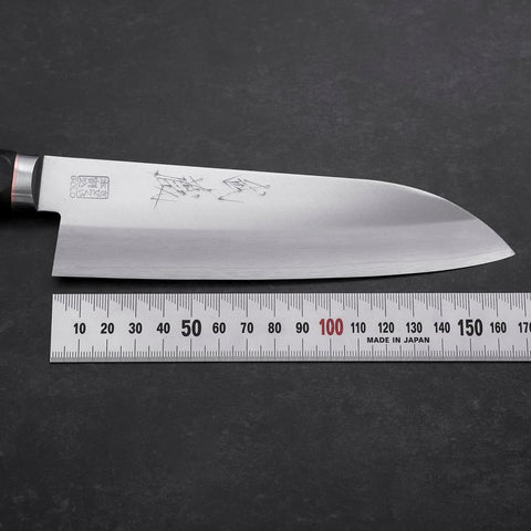 Santoku VG-1 Poliert Westlicher Griff mit Kupfer-Inlay 170mm-[Musashi]-[Japan-Küchenmesser]