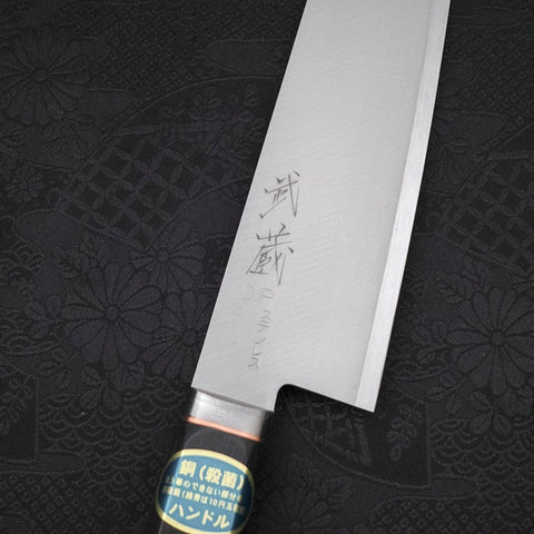 Santoku VG-1, Poliert Westlicher Griff mit Kupferinlay, 165mm-[Musashi]-[Japan-Küchenmesser]