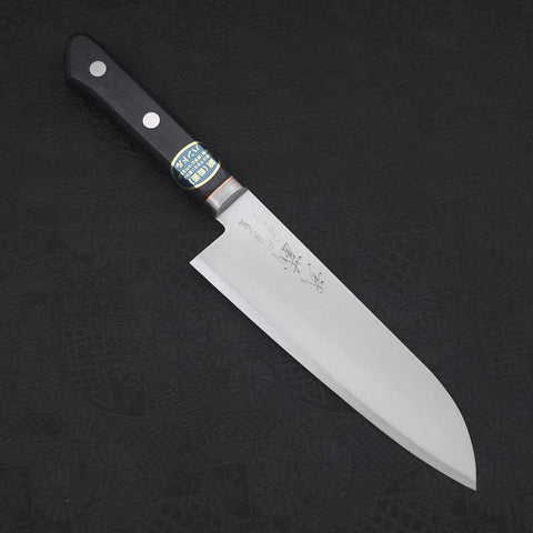 Santoku VG-1, Poliert Westlicher Griff mit Kupferinlay, 165mm-[Musashi]-[Japan-Küchenmesser]