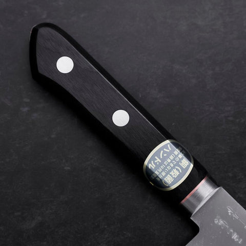 Santoku VG-1 Poliert Westlicher Griff mit Orangenem Inlay 165mm-[Musashi]-[Japan-Küchenmesser]