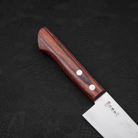 Santoku VG-1 Poliert Westlicher Mahagoni Griff 140mm-[Musashi]-[Japan-Küchenmesser]