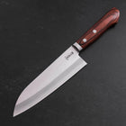 Santoku VG-1 Poliert Westlicher Mahagoni Griff 165mm-[Musashi]-[Japan-Küchenmesser]