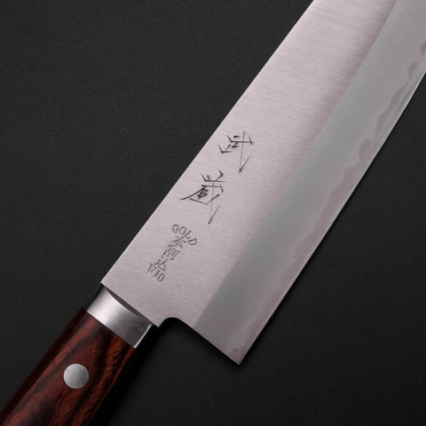 Santoku VG-1 Poliert Westlicher Mahagoni Griff 165mm-[Musashi]-[Japan-Küchenmesser]
