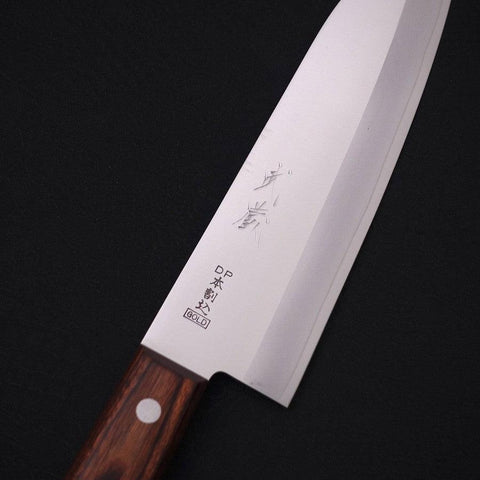 Santoku VG-1 Poliert Westlicher Mahagoni Griff 165mm-[Musashi]-[Japan-Küchenmesser]