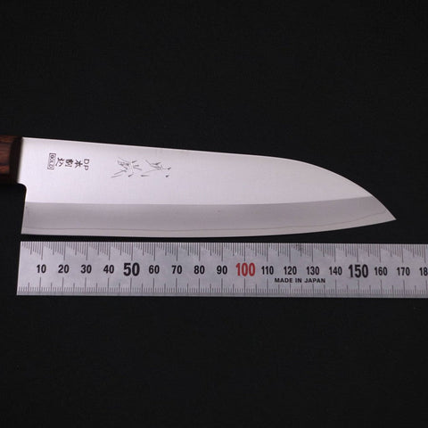 Santoku VG-1 Poliert Westlicher Mahagoni Griff 165mm-[Musashi]-[Japan-Küchenmesser]