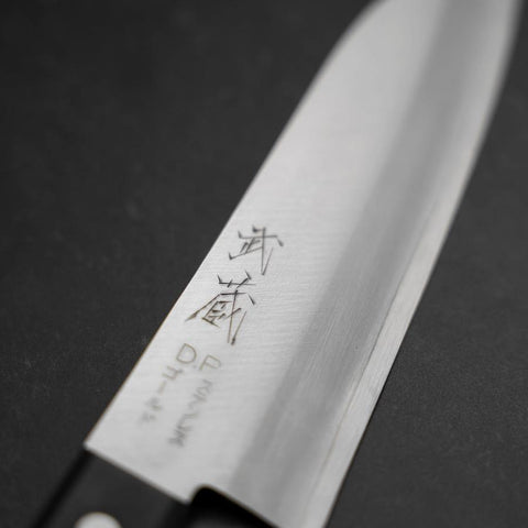 Santoku VG-1 Poliert Westlicher Schwarzer Griff 135mm-[Musashi]-[Japan-Küchenmesser]
