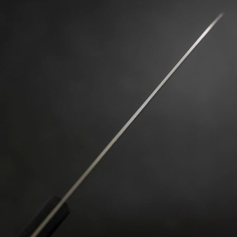 Santoku VG-1 Poliert Westlicher Schwarzer Griff 165mm (Tsuba-nashi)-[Musashi]-[Japan-Küchenmesser]