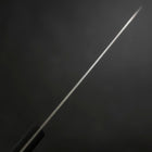 Santoku VG-1 Poliert Westlicher Schwarzer Griff 165mm (Tsuba-nashi)-[Musashi]-[Japan-Küchenmesser]
