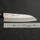 Santoku VG-1 Poliert Westlicher Schwarzer Griff 165mm (Tsuba-nashi)-[Musashi]-[Japan-Küchenmesser]