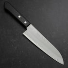 Santoku VG-1 Poliert Westlicher Schwarzer Griff 165mm (Tsuba-nashi)-[Musashi]-[Japan-Küchenmesser]