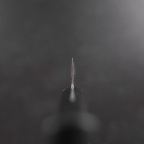 Santoku VG-1 Poliert Westlicher Schwarzer Griff 180mm-[Musashi]-[Japan-Küchenmesser]