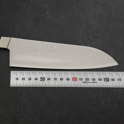 Santoku VG-1 Polished Western Black Handle 165mm-[Musashi]-[Japan-Küchenmesser]