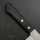 Santoku VG-1 Polished Western Black Handle 165mm (Tsuba-nashi)-[Musashi]-[Japan-Küchenmesser]
