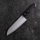 Santoku VG-1 Polished Western Black Handle 165mm（Tsuba-nashi) (6.5”)-[Musashi]-[Japan-Küchenmesser]