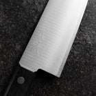 Santoku VG-1 Polished Western Black Handle 165mm（Tsuba-nashi) (6.5”)-[Musashi]-[Japan-Küchenmesser]