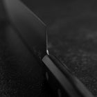 Santoku VG-1 Polished Western Black Handle 165mm（Tsuba-nashi) (6.5”)-[Musashi]-[Japan-Küchenmesser]