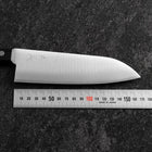 Santoku VG-1 Polished Western Black Handle 165mm（Tsuba-nashi) (6.5”)-[Musashi]-[Japan-Küchenmesser]