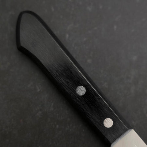 Santoku VG-1 Polished Western Black Handle 170mm (Tsuba-nashi) (6.7”)-[Musashi]-[Japan-Küchenmesser]