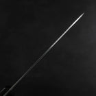 Santoku VG-1 Tsuchime Brauner Westlicher Mahagoni Griff 130mm (Tsuba Nashi)-[Musashi]-[Japan-Küchenmesser]