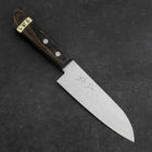 Santoku VG-1 Tsuchime Brauner Westlicher Mahagoni Griff 130mm (Tsuba Nashi)-[Musashi]-[Japan-Küchenmesser]