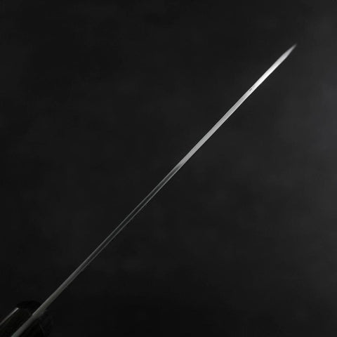 Santoku VG-1 Tsuchime Brauner Westlicher Mahagoniholz Griff 130mm (Tsuba Nashi)-[Musashi]-[Japan-Küchenmesser]