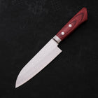 Santoku VG-1 Tsuchime Damascus Western Red Handle 130mm (5.1”)-[Musashi]-[Japan-Küchenmesser]
