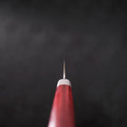 Santoku VG-1 Tsuchime Roter Westlicher Griff 135mm-[Musashi]-[Japan-Küchenmesser]