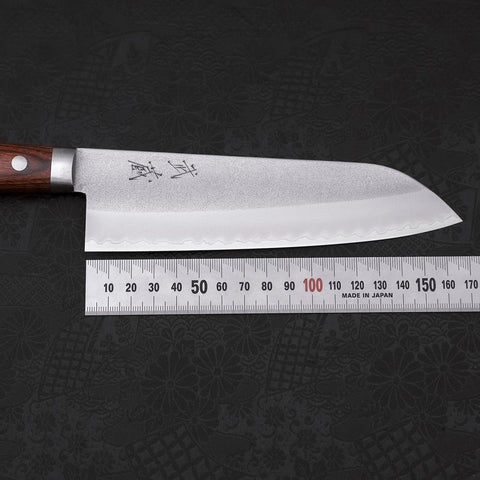 Santoku VG-1 Nashiji Western Mahogany Handle 165mm-[Musashi]-[Japanese-Kitchen-Knives]
