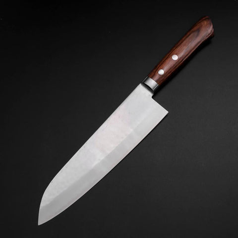 Santoku VG-1 Tsuchime Western Mahogany Handle 180mm (7”)-[Musashi]-[Japan-Küchenmesser]