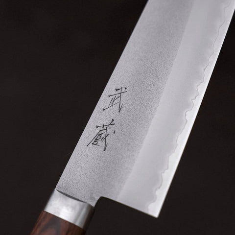 Santoku VG-1, Tsuchime Westlicher Griff Rot, 170mm-[Musashi]-[Japan-Küchenmesser]